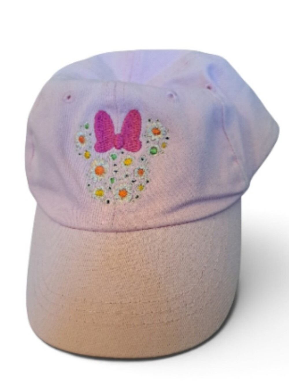 Disney Minnie Mouse Floral Embroidered Baseball Hat - NWOT